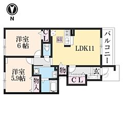 物件の間取り