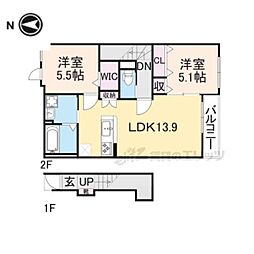 CHARME (シャルム) 2LDKの間取図画像