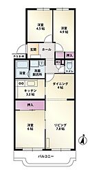 間取図画像 3LDK