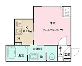 東京都板橋区前野町2丁目（賃貸アパート1K・2階・21.24㎡） その2