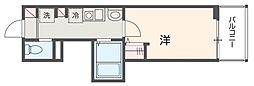 JR埼京線 与野本町駅 徒歩3分の賃貸アパート 2階1Kの間取り