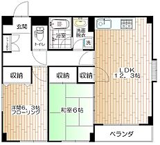 カサベラ  ｜ 東京都中野区大和町３丁目（賃貸マンション2LDK・3階・61.76㎡） その2