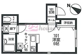 東京都中野区上高田５丁目（賃貸アパート1K・1階・22.91㎡） その2