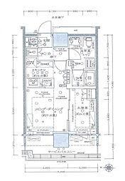 JR東海道本線 横浜駅 徒歩3分の賃貸マンション 30階1LDKの間取り