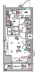 JR京浜東北・根岸線 東神奈川駅 徒歩10分の賃貸マンション 2階1Kの間取り