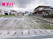 間口8.7mで駐車や庭の計画もしやすい敷地です