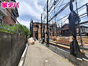 上棟しました。ご見学希望のお客様につきましては同型同仕様の物件にご案内いたします