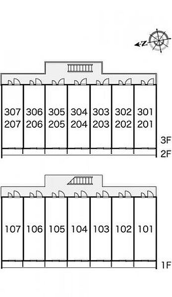 レオパレスバレー　リバー 207｜大阪府東大阪市中石切町4丁目(賃貸マンション1K・2階・20.81㎡)の写真 その4