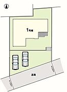 ■□■区画図■□■カースペースには、普通車2台駐車可能です！