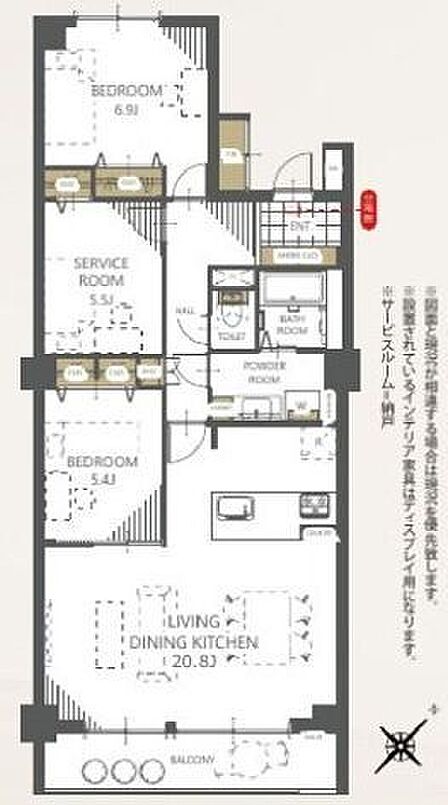 ■807号室・2ＳＬＤＫ■