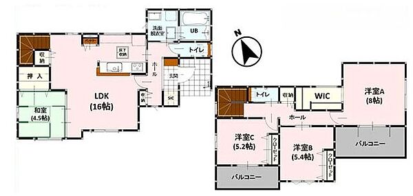 間取りを拡大表示