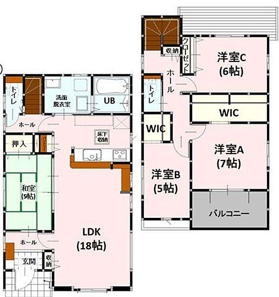 間取りを拡大表示
