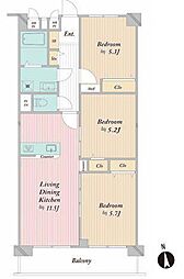 間取図画像 3LDK