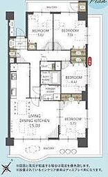 ネオハイツ江戸川台A棟 4LDKの間取図画像