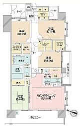 ウィズ松戸きらめきの森 4LDKの間取図画像