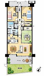 ソフィア松戸 3LDKの間取図画像
