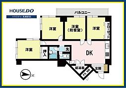 第2松戸グリーンハイツ 4DKの間取図画像
