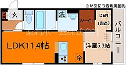 アドラブール 1LDKの間取図画像