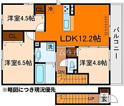 レジーナフォレスタ 3LDKの間取図画像