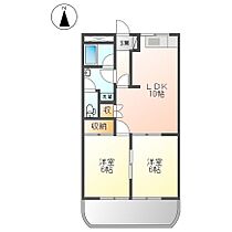 スピカ小柳 203 ｜ 岐阜県本巣郡北方町小柳２丁目（賃貸アパート2LDK・2階・49.50㎡） その2