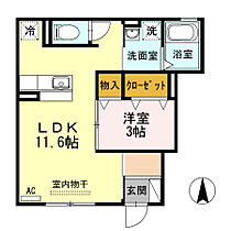 Ｒｉｑｕｅｚａ黒野（リクイーザクロノ） 107 ｜ 岐阜県岐阜市黒野（賃貸アパート1LDK・1階・35.94㎡） その2