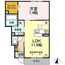 アネシス 102 ｜ 岐阜県岐阜市北一色７丁目（賃貸アパート1LDK・1階・47.54㎡） その2