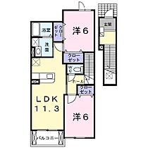 ミーツハオスI 203 ｜ 岐阜県本巣市政田（賃貸アパート2LDK・2階・58.48㎡） その2