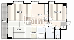パセール長良 3DKの間取図画像