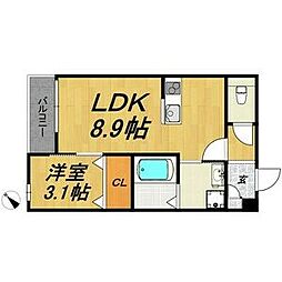 間取図画像 1LDK