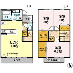 凛 3LDKの間取図画像