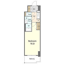 S-RESIDENCE岐阜駅 1Kの間取図画像