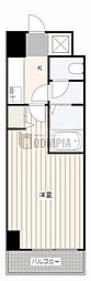 フォルビテッツァ岐阜 1Kの間取図画像