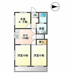 メゾン小林5 3DKの間取図画像