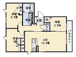 MTガーデン高麗 3LDKの間取図画像