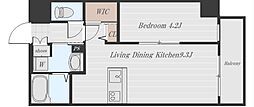 仮称)フォレストテラス 1LDKの間取図画像
