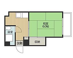 たけマンション 1Kの間取図画像