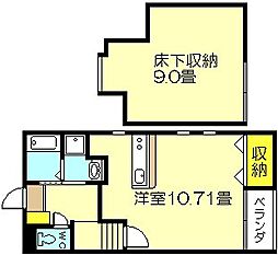 ビアンコリーナ ワンルームの間取図画像