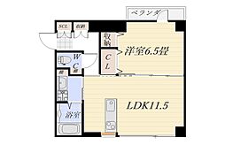 ラヴァーズ武岡 1LDKの間取図画像
