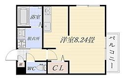 ロゼスタ ワンルームの間取図画像
