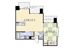 吉野ビル 1LDKの間取図画像