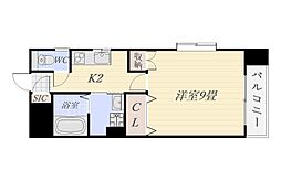 町田館 1Kの間取図画像