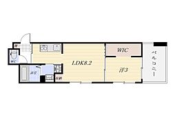 PlainCiel憬 1LDKの間取図画像