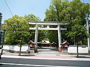 荒田八幡宮（105m）