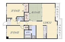 どりーむ綾 3LDKの間取図画像