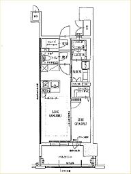 オーヴィジョン天文館センターテラス205 1LDKの間取図画像