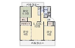 サルヴァトーレ田上2号棟 3LDKの間取図画像