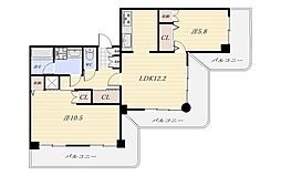 ストークマンション鹿児島 2LDKの間取図画像