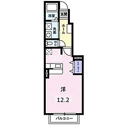 ミレニアムK.T ワンルームの間取図画像