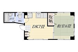 エスコーポ 1DKの間取図画像