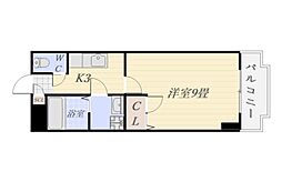エクセレント武 1Kの間取図画像